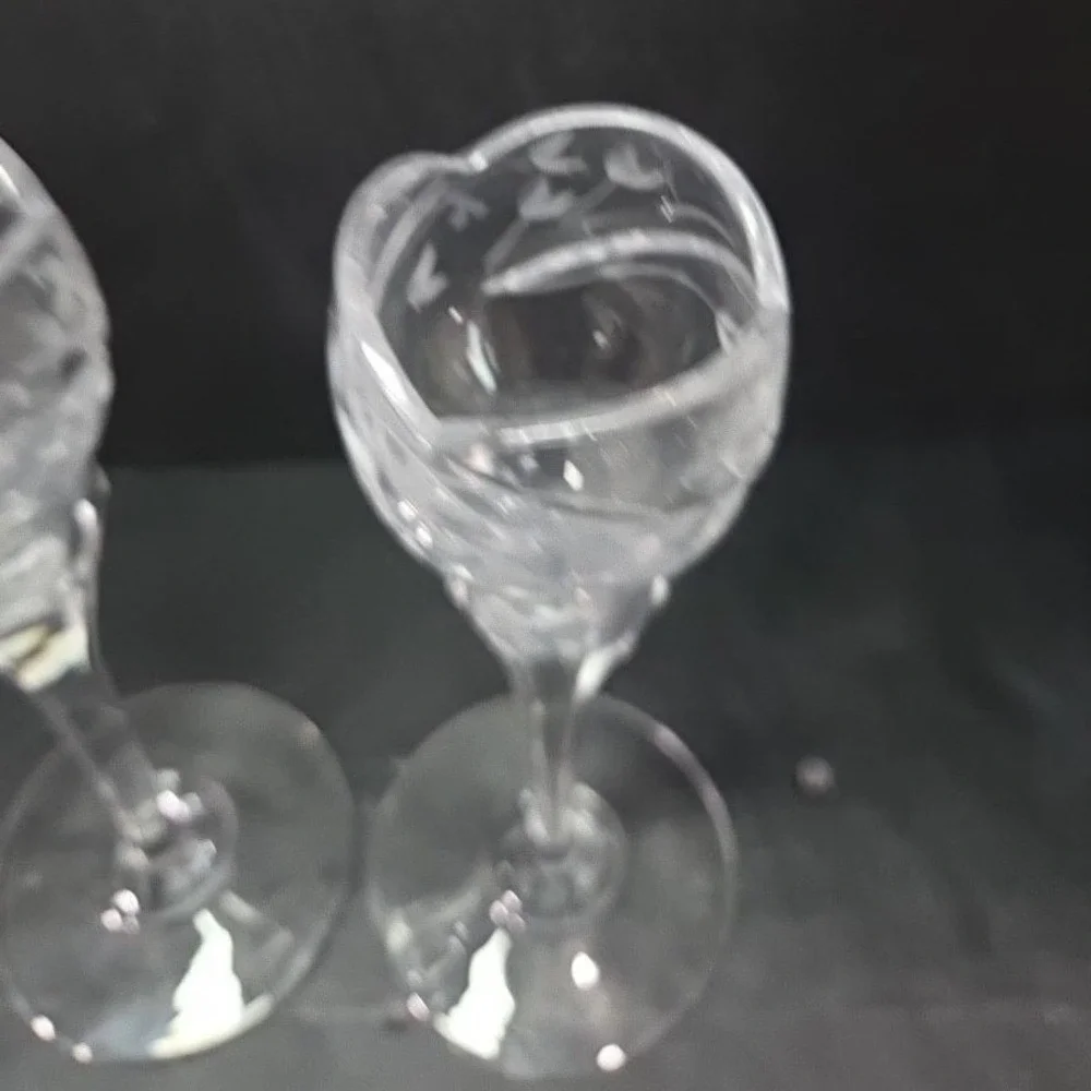 Mikasa Park‎ Place Crystal Candleholders, Set of 2, Vintage Taper Holders
